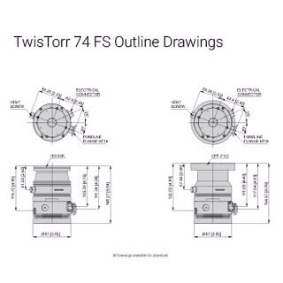 TwisTorr 74 FS 터보 펌프